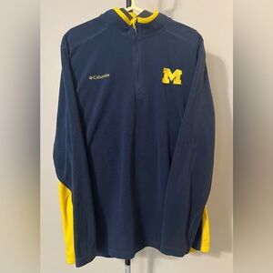 Columbia university of Michigan fleece XL